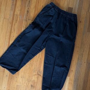 MICAELA GREG FADED BLACK BARREL PANT